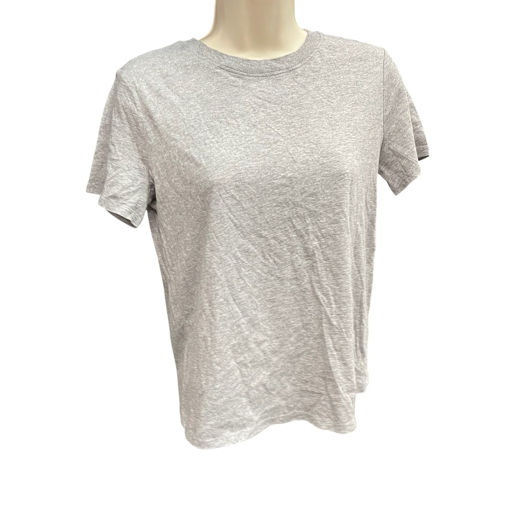 Forever‎ 21 Womens Heather Gray Short Sleeve Crewneck Basic Tee Shirt Size S